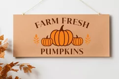 Farm Fresh Pumpkins SVG | Farmhouse Autumn Sign Product Image 2