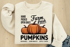 Fall Farm Fresh Pumpkins PNG Product Image 5