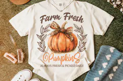Farm Fresh Pumpkins Hand Picked Daily PNG, Fall PNG, Autumn Product Image 5