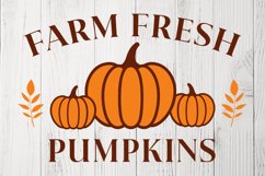 Farm Fresh Pumpkins SVG | Farmhouse Autumn Sign Product Image 3