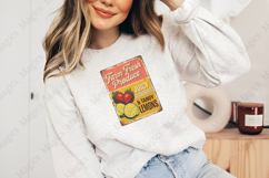 Farm Fresh Strawberries and Lemons Vintage Sign PNG Product Image 4