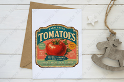 Farm Fresh Tomatoes Vintage Sign PNG, Rustic Farmers Product Image 3