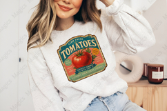 Farm Fresh Tomatoes Vintage Sign PNG, Rustic Farmers Product Image 4