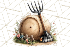 Farm Animals Clipart, Barnyard Friends PNG Cute Farm Clipart Product Image 3
