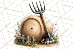 Farm Animals Clipart, Barnyard Friends PNG Cute Farm Clipart Product Image 3