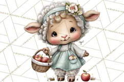 Farm Animals Clipart, Barnyard Friends PNG Cute Farm Clipart Product Image 4