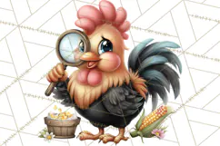 Farm Animals Clipart, Barnyard Friends PNG Cute Farm Clipart Product Image 5