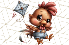 Farm Animals Clipart, Barnyard Friends PNG Cute Farm Clipart Product Image 4