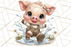 Farm Animals Clipart, Barnyard Friends PNG Cute Farm Clipart Product Image 5