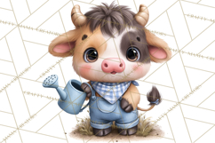 Farm Animals Clipart, Barnyard Friends PNG Cute Farm Clipart Product Image 2