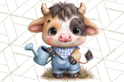 Farm Animals Clipart, Barnyard Friends PNG Cute Farm Clipart Product Image 2