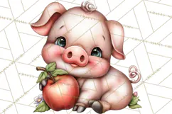 Farm Animals Clipart, Barnyard Friends PNG Cute Farm Clipart Product Image 3