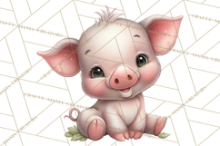 Farm Animals Clipart, Barnyard Friends PNG Cute Farm Clipart Product Image 3