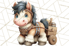 Farm Animals Clipart, Barnyard Friends PNG Cute Farm Clipart Product Image 2