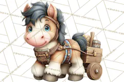 Farm Animals Clipart, Barnyard Friends PNG Cute Farm Clipart Product Image 2