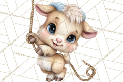 Farm Animals Clipart, Barnyard Friends PNG Cute Farm Clipart Product Image 4