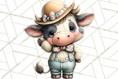 Farm Animals Clipart, Barnyard Friends PNG Cute Farm Clipart Product Image 3