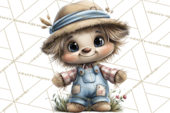 Farm Animals Clipart, Barnyard Friends PNG Cute Farm Clipart Product Image 5