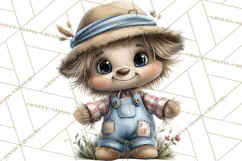 Farm Animals Clipart, Barnyard Friends PNG Cute Farm Clipart Product Image 5