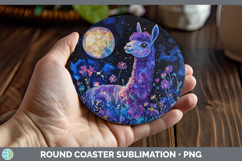 GorgeousFarm Galaxy Round Coaster design.
