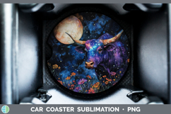 GorgeousFarm Galaxy Car Coaster design.