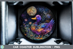 GorgeousFarm Galaxy Car Coaster design.