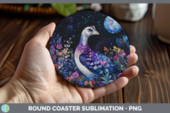 GorgeousFarm Galaxy Round Coaster design.