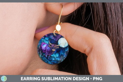 GorgeousFarm Galaxy Round Earrings design.