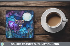 GorgeousFarm Galaxy Square Coaster design.