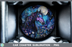 GorgeousFarm Galaxy Car Coaster design.