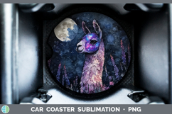 GorgeousFarm Galaxy Car Coaster design.