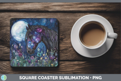 GorgeousFarm Galaxy Square Coaster design.