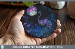 GorgeousFarm Galaxy Round Coaster design.