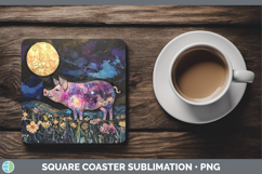 GorgeousFarm Galaxy Square Coaster design.