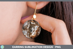 GorgeousFarm Geode Round Earrings design.