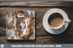GorgeousFarm Geode Square Coaster design.