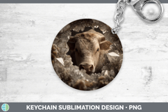 GorgeousFarm Geode Keychain design.