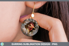 GorgeousFarm Geode Round Earrings design.