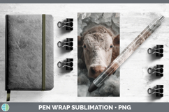 GorgeousFarm Geode Pen Wrap design.