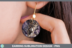 GorgeousFarm Geode Round Earrings design.