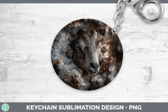 GorgeousFarm Geode Keychain design.