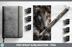 GorgeousFarm Geode Pen Wrap design.