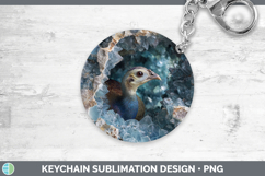 GorgeousFarm Geode Keychain design.