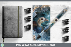 GorgeousFarm Geode Pen Wrap design.