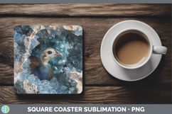 GorgeousFarm Geode Square Coaster design.