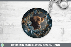 GorgeousFarm Geode Keychain design.
