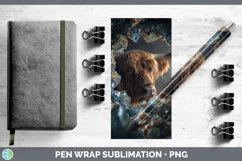 GorgeousFarm Geode Pen Wrap design.