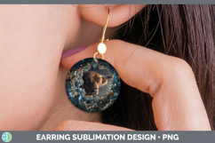 GorgeousFarm Geode Round Earrings design.