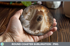 GorgeousFarm Geode Round Coaster design.