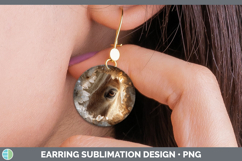 GorgeousFarm Geode Round Earrings design.